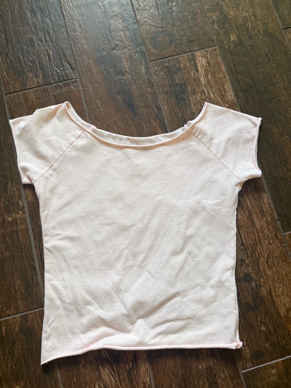 Light pink Short Sleeve Knit Top